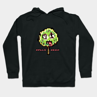 Spooky your Halloween by pixel creepy candy Hoodie